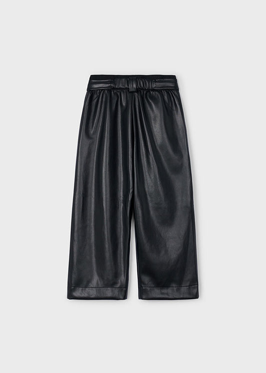 Pantalone similpelle con cintura bambina Mayoral 4574