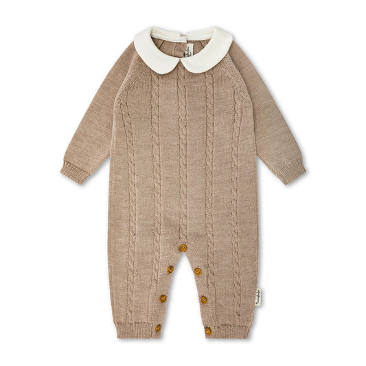 Tutina treccia Beige colletto NannaFruFru