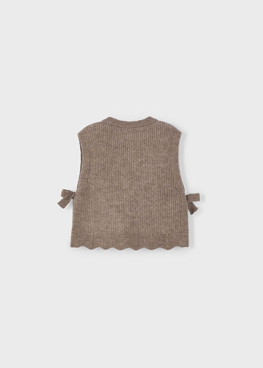 Gilet tricot con fiocco bambina Mayoral 4314