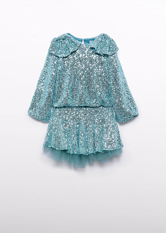 Completo gonna lustrini bambina Abel&Lula 5542