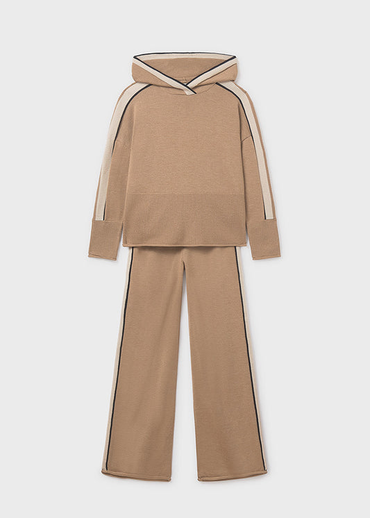 Completo pantalone e maglione cappuccio ragazza Mayoral 7585