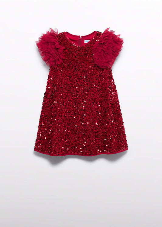 Abito lustrini e tulle bambina Abel&Lula 5529