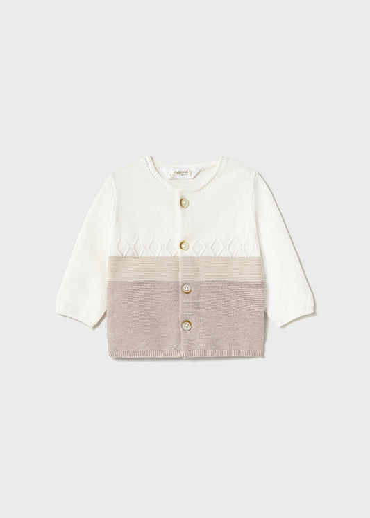 Tutina 3 pezzi in tricot per neonato Mayoral Newborn 1560
