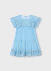 Abito tulle ricamo per bambina Mayoral 3909