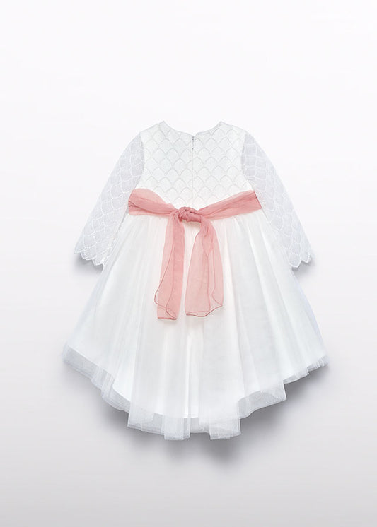Abito tulle ricamo neonata Abel&Lula 5501