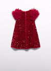 Abito lustrini e tulle bambina Abel&Lula 5529