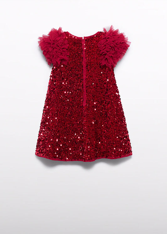 Abito lustrini e tulle bambina Abel&Lula 5529