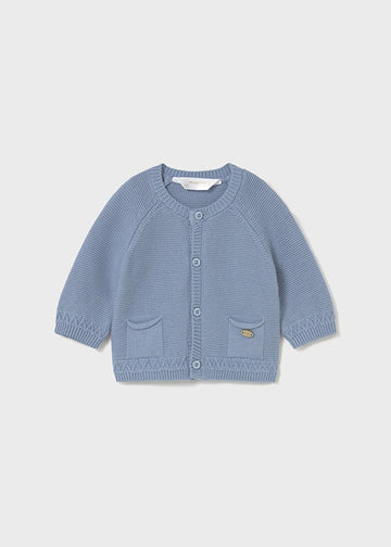 Cardigan girocollo in tricot per neonato Mayoral Newborn 2337