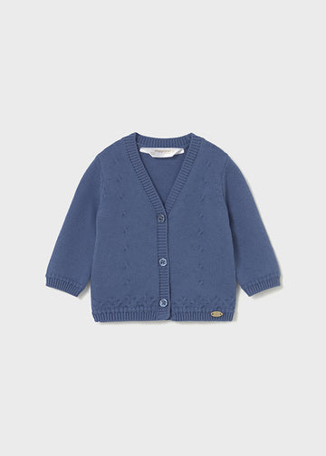 Cardigan con collo a V in tricot per neonato Mayoral Newborn 2338