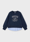 Felpa combined bambina Mayoral 4435