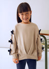 Completo leggings e felpa fiocco bambina 4725