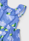 Completo shorts e maglietta fiori per bambina Mayoral 3286