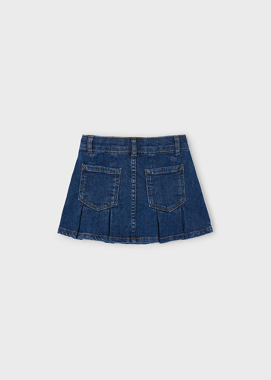 Gonna denim con pieghe bambina Mayoral 4901