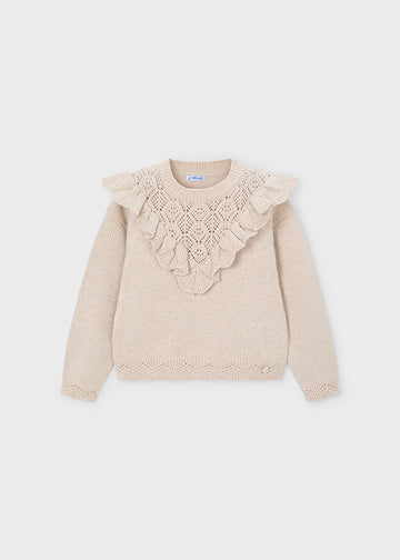 Maglione tricot trafori bambina Mayoral 4304
