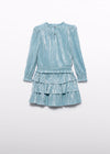 Completo gonna plissettata bambina Abel&Lula 5541