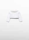 Cardigan in maglia colletto pellicciotto bambina Abel&Lula 5817
