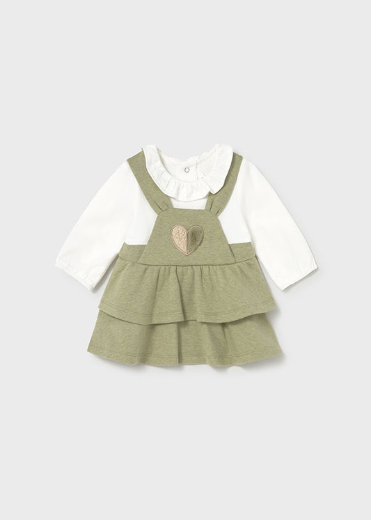 Pagliaccetto gonna interlock per neonata Mayoral Newborn 2801