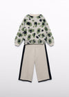 Completo pantalone leopardo bambina Abel&Lula 5733