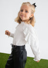 Blusa plumetis volant bambina Abel&Lula 5615