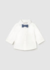 Camicia manica lunga con papillon per neonato Mayoral Newborn 2196