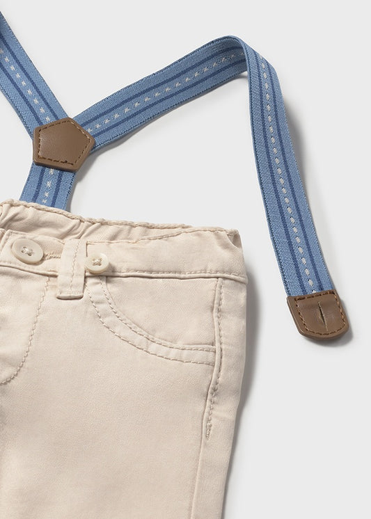 Pantalone lungo con bretelle per neonato Mayoral Newborn 2576