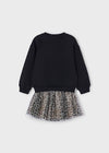 Completo gonna tulle e felpa bambina Mayoral 4936