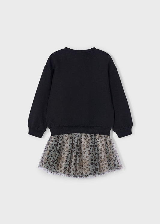 Completo gonna tulle e felpa bambina Mayoral 4936