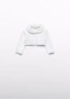 Cardigan in maglia colletto pellicciotto bambina Abel&Lula 5817