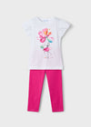 Completo leggings e maglietta fiore per bambina Mayoral 3705