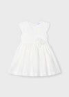 Abito con retro in tulle ricamato Mayoral bambina 3913