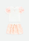 Roses Top e Gonna Set Snowdrop/Pink Angel's Face