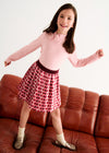 Gonna mini plissettata stampata bambina Abel&Lula 5518