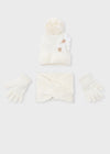 Set 3 pezzi sciarpa bambina Mayoral 10071