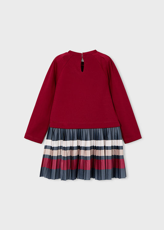 Vestito combined righe bambina Mayoral 4911
