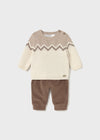 Completo pantalone lungo e maglia per neonato Mayoral Newborn 2580