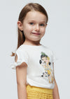 Completo t-shirt e pantaloncino volant Mayoral bambina 3266