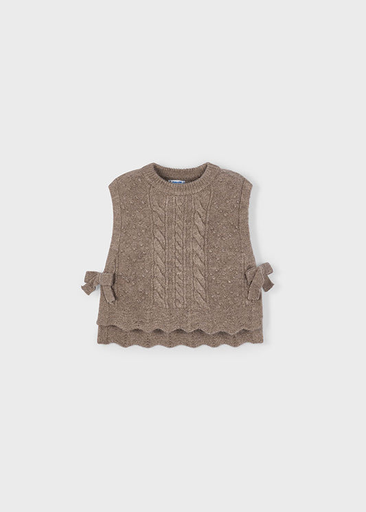 Gilet tricot con fiocco bambina Mayoral 4314