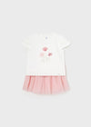 Completo 2 pezzi gonna tulle Mayoral neonata 1932