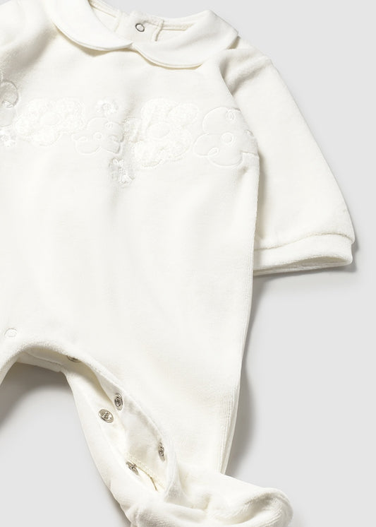 Pagliaccetto in ciniglia per neonata Mayoral Newborn 2701
