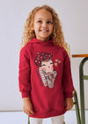 Vestito felpa cappuccio bambina Mayoral 4928