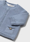 Cardigan girocollo in tricot per neonato Mayoral Newborn 2337