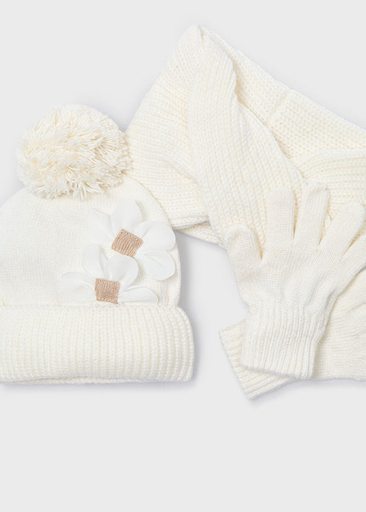 Set 3 pezzi sciarpa bambina Mayoral 10071