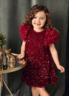 Abito lustrini e tulle bambina Abel&Lula 5529