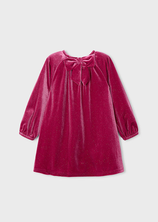 Vestito velluto lucido bambina Mayoral 4923