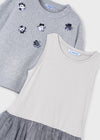 Vestito tricot combined bambina Mayoral 4918