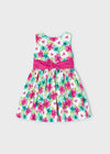 Vestito fiori con fiocco Mayoral bambina 3919