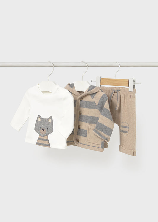 Tuta 3 pezzi maglietta soft per neonato Mayoral Newborn 2625