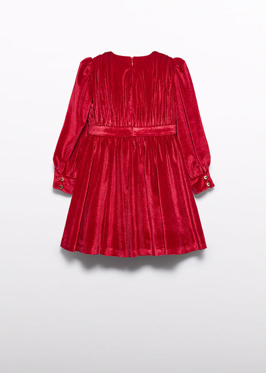 Abito velluto glitter bambina Abel&Lula 5528
