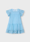 Abito tulle ricamo per bambina Mayoral 3909