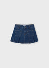 Gonna denim con pieghe bambina Mayoral 4901